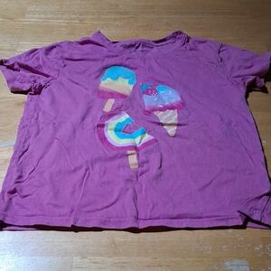 H&M Kids Ice Cream Graphic Tee - Purple